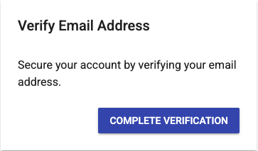 Click complete verification button